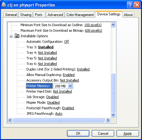 clj-XP-settings